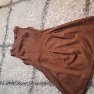 Suede dress, perfect for winter with cute boots!